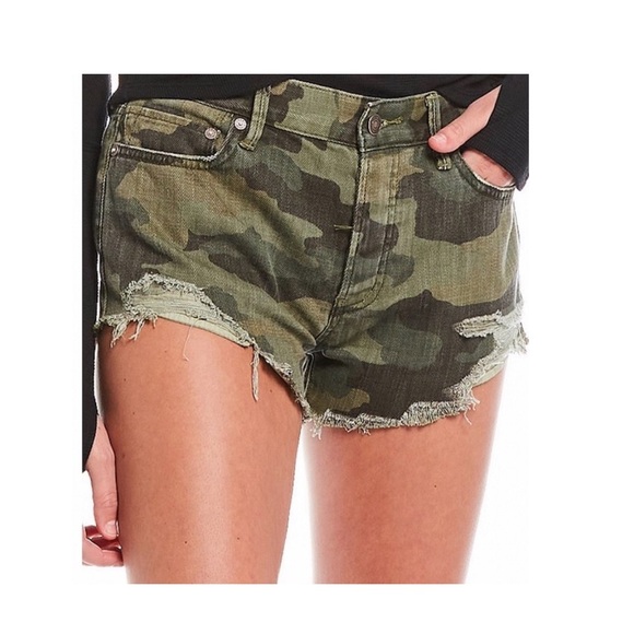 Free People Loving Good Vibrations Shorts. - Picture 1 of 9
